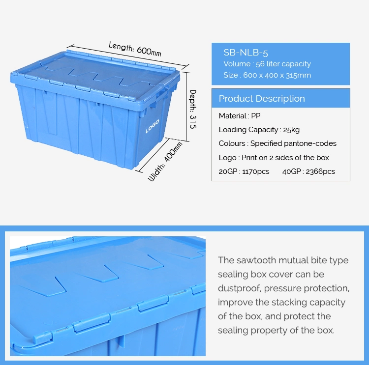 Stackable and Nestable Plastic Solid Box